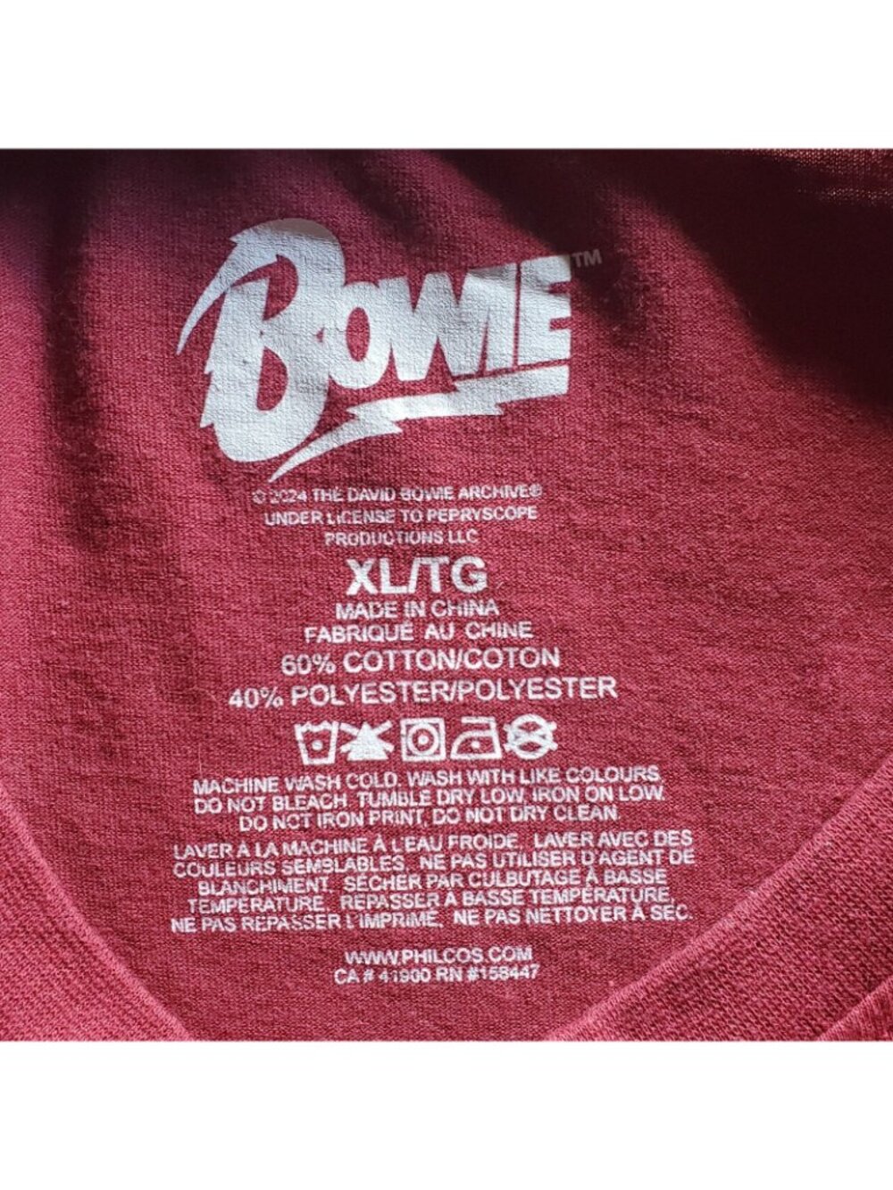 David Bowie The Rise And Fall Of Ziggy Stardust Men's Size Large T-Shirt 2024 - Picture 5 of 5